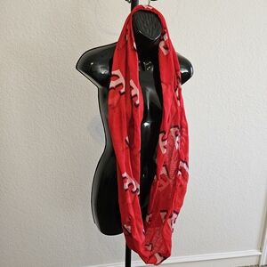 Texas Rangers Red Patterned Women's Scarf